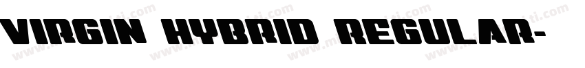 Virgin Hybrid Regular字体转换
